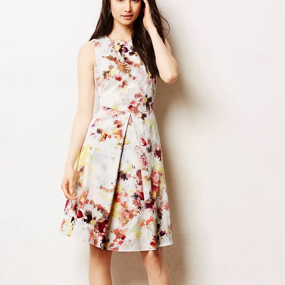 Hunter Bell Printed Mini Kukka Tea Dress